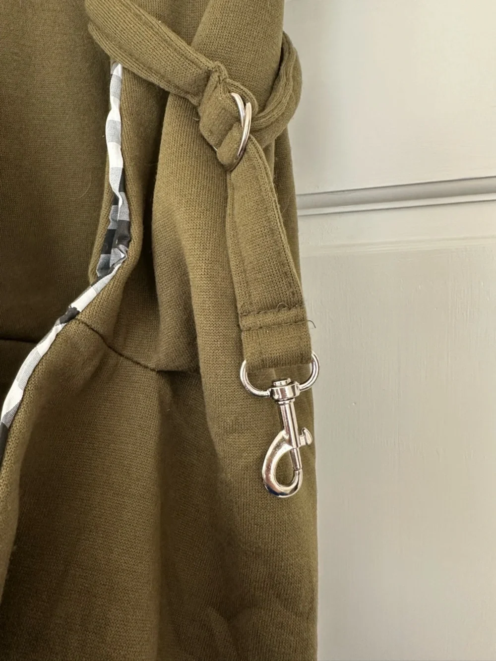 Olive Green Pet Sling Carrier for Small Dogs
